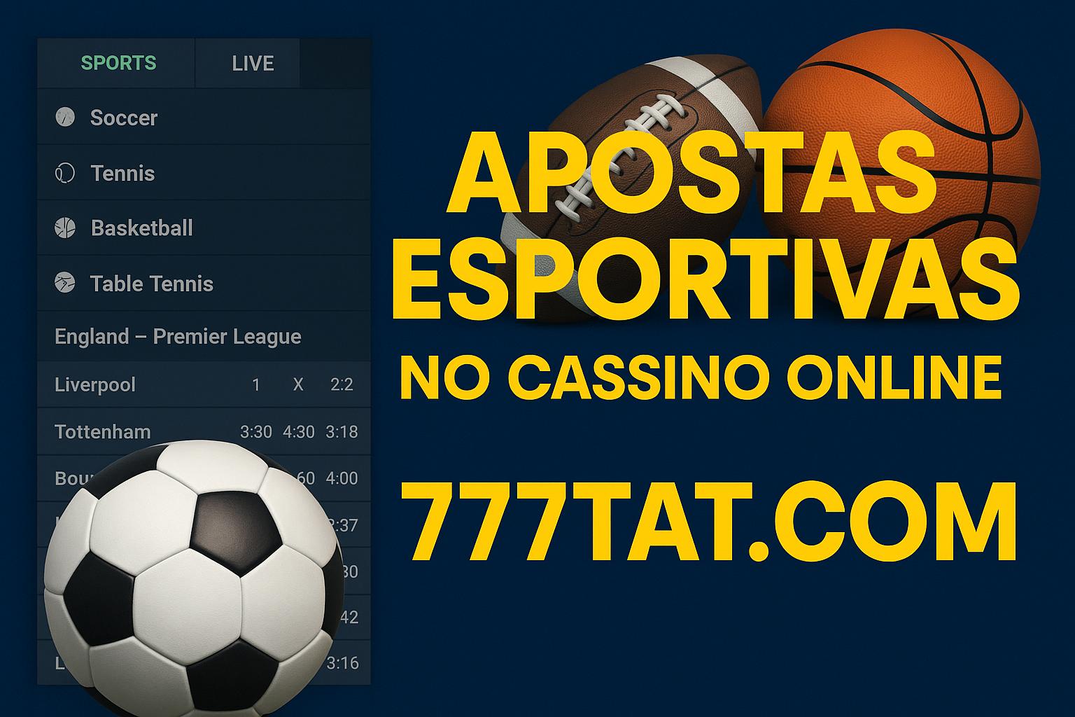 Aposte em apostas esportivas no cassino online 777TAT.COM